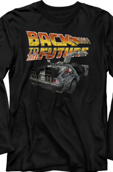 DeLorean Back To The Future Long Sleeve Shirt