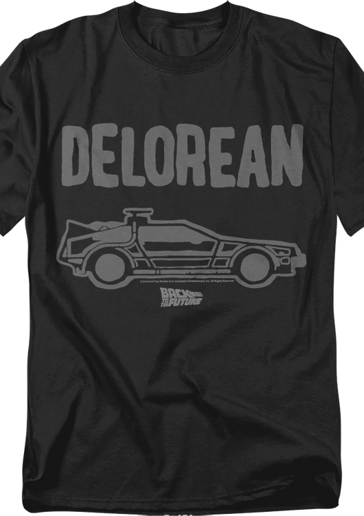 Vintage DeLorean Back To The Future T-Shirt - main product image