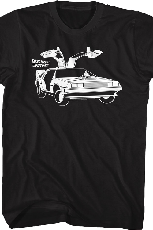 DeLorean Doors Back To The Future T-Shirtmain product image