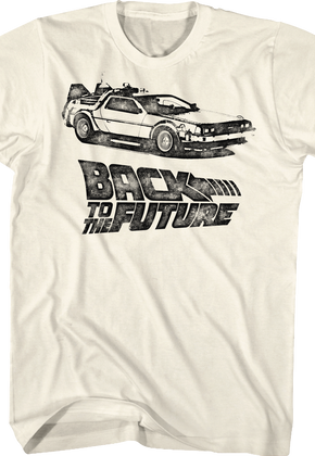 DeLorean Sketch Back To The Future T-Shirt