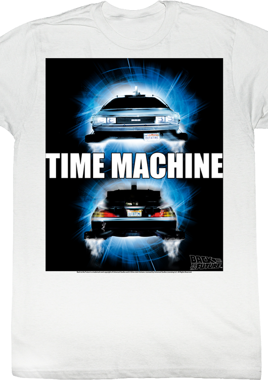 DeLorean Time Machine Back To The Future T-Shirt - main product image