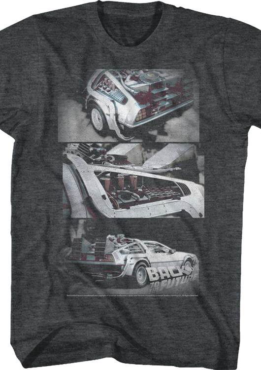 DeLorean Time Machine Perspectives Back To The Future T-Shirt - main product image