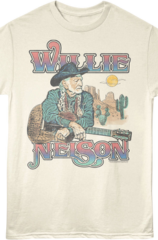 Desert Illustration Willie Nelson T-Shirt