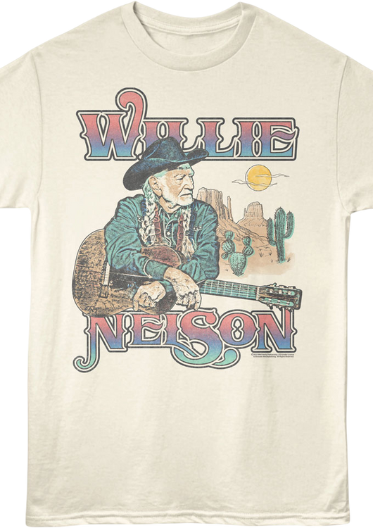 Desert Illustration Willie Nelson T-Shirt - main product image