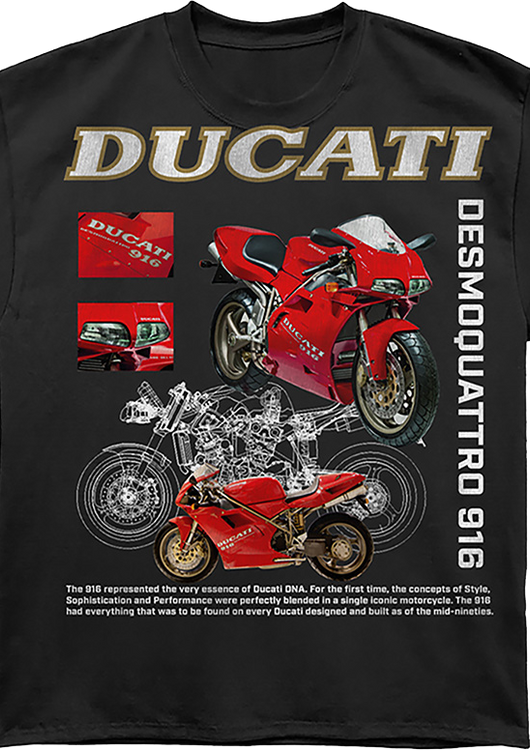 Desmoquattro 916 Ducati Oversized T-Shirt - main product image