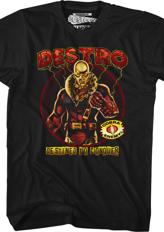 Destro Destined To Conquer GI Joe T-Shirt - main product image