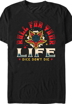 Dice Don't Die Stranger Things T-Shirt