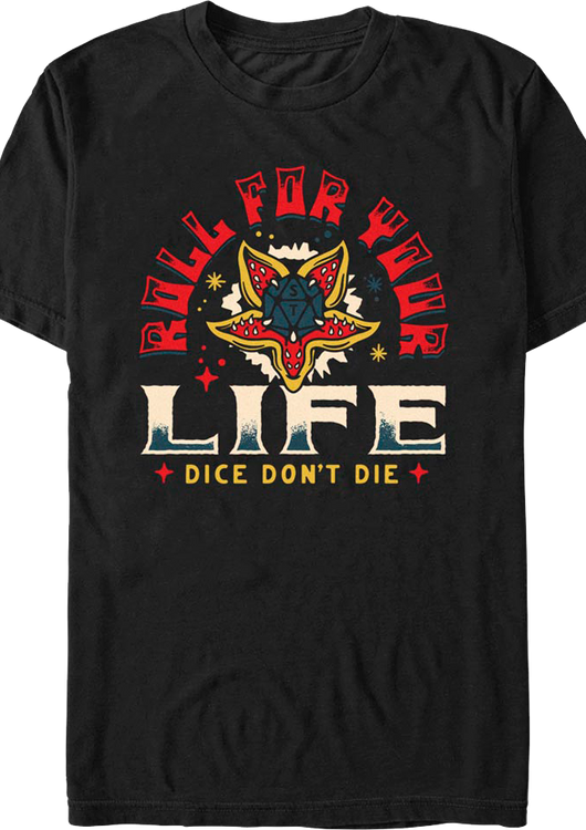 Dice Don't Die Stranger Things T-Shirt - main product image
