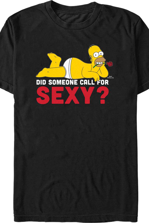Did Someone Call For Sexy? Simpsons T-Shirtmain product image