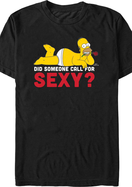 Did Someone Call For Sexy? Simpsons T-Shirt - main product image