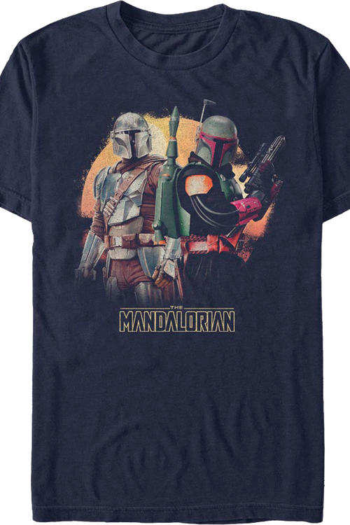 Din Djarin And Boba Fett The Mandalorian Star Wars T-Shirt - main product image