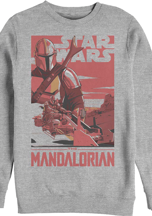 Din Djarin Poster The Mandalorian Star Wars Sweatshirt - main product image