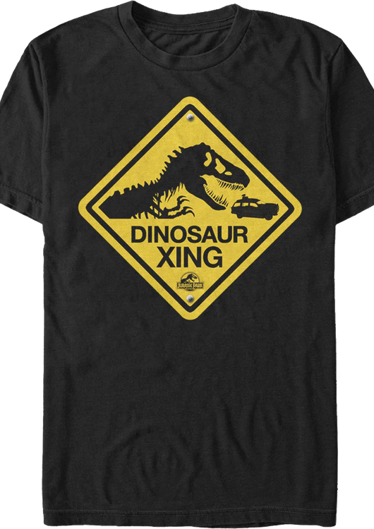 Dinosaur Xing Jurassic Park T-Shirt - main product image