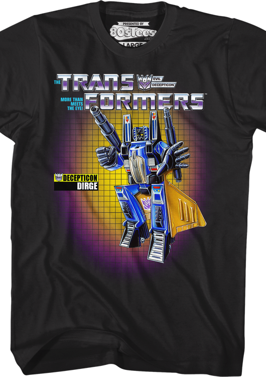 Dirge Box Art Transformers T-Shirt - main product image
