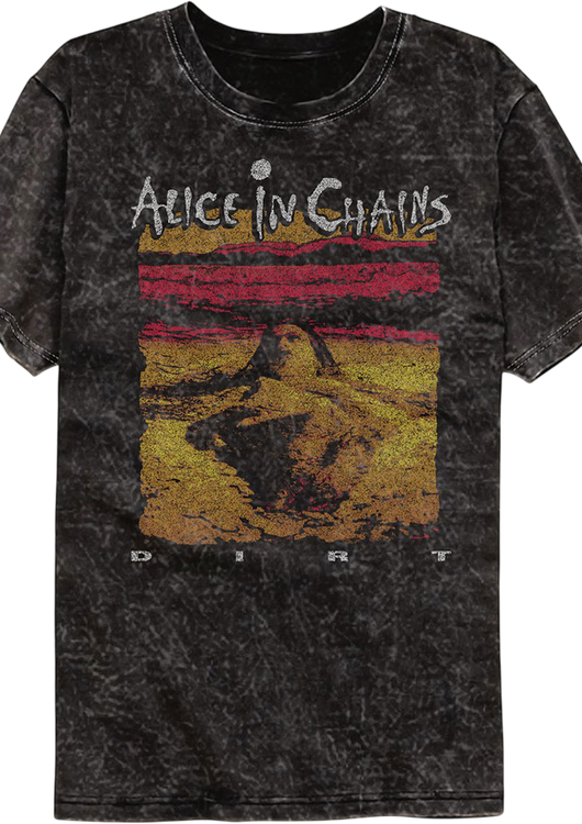 Dirt Cover Artwork Alice In Chains Mineral Wash T-Shirt - main product image