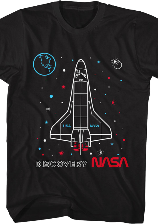 Discovery Outline NASA T-Shirt - main product image