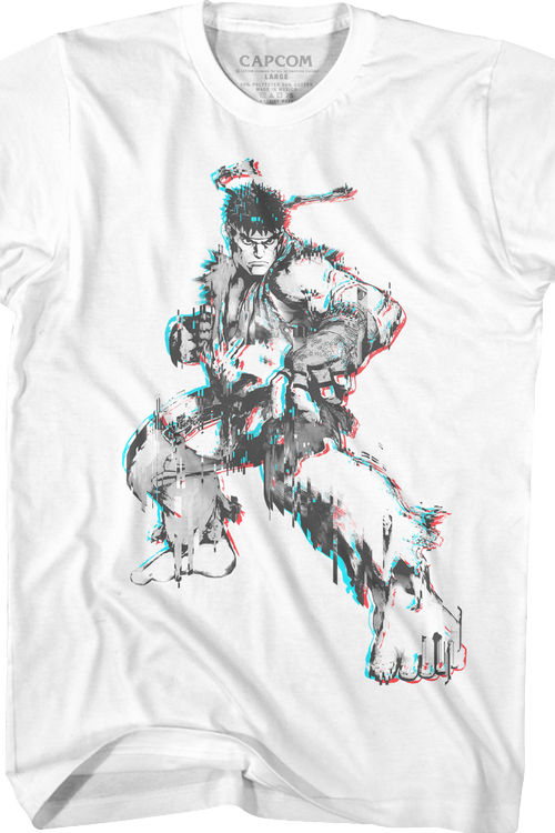 Distorted Ryu Street Fighter T-Shirtmain product image