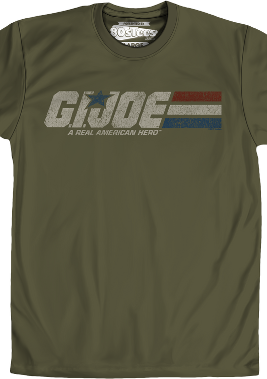 Distressed Army Green GI Joe T-Shirt - main product image