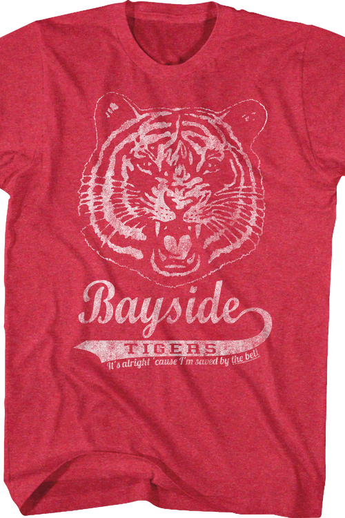 Distressed Bayside Tigers Logo Saved By The Bell T-Shirtmain product image
