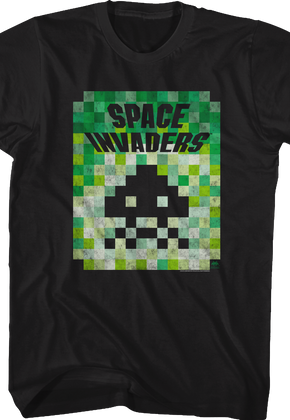 Distressed Blocks Space Invaders T-Shirt