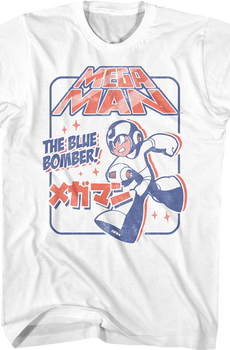 Distressed Blue Bomber Mega Man T-Shirt
