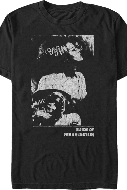 Distressed Bride of Frankenstein T-Shirtmain product image