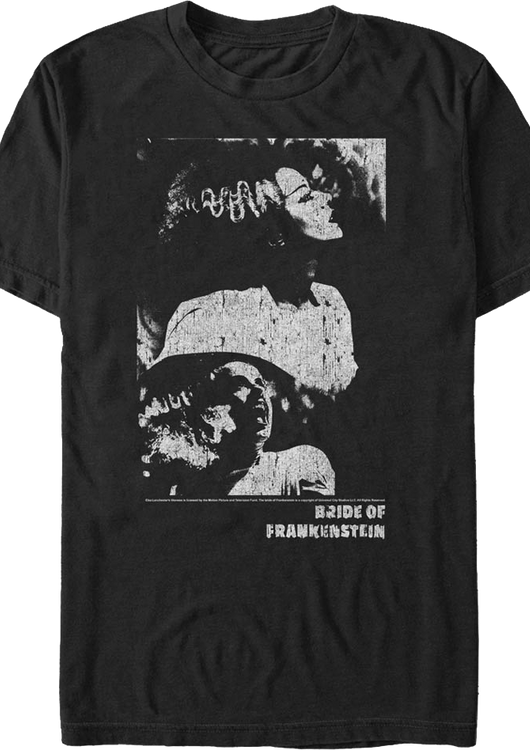 Distressed Bride of Frankenstein T-Shirt - main product image
