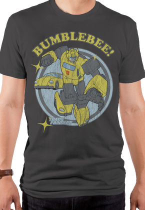 Distressed Bumblebee Transformers T-Shirt