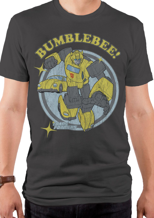 Distressed Bumblebee Transformers T-Shirt - main product image