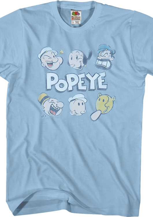 Distressed Characters Popeye T-Shirt - main product image