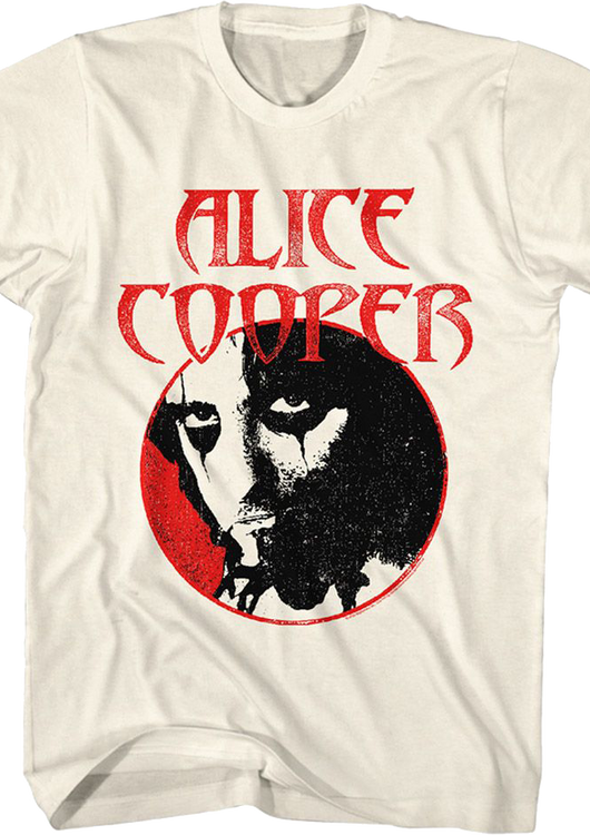 Distressed Circle Alice Cooper T-Shirt - main product image