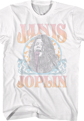 Distressed Circle Janis Joplin T-Shirt