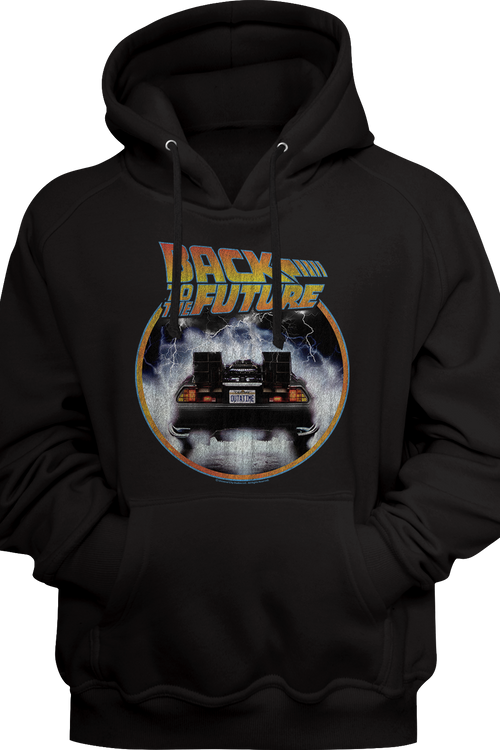 Distressed DeLorean Back To The Future Hoodiemain product image
