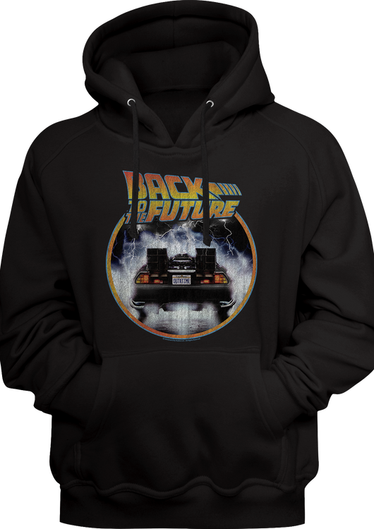 Distressed DeLorean Back To The Future Hoodie - main product image