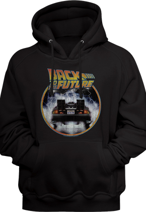 Distressed DeLorean Back To The Future Hoodie