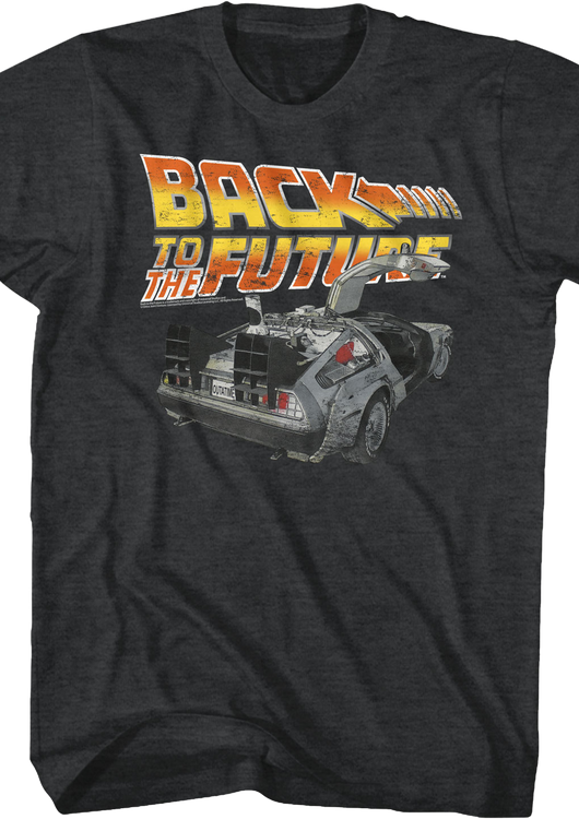 Distressed Delorean Back to the Future T-Shirt - main product image