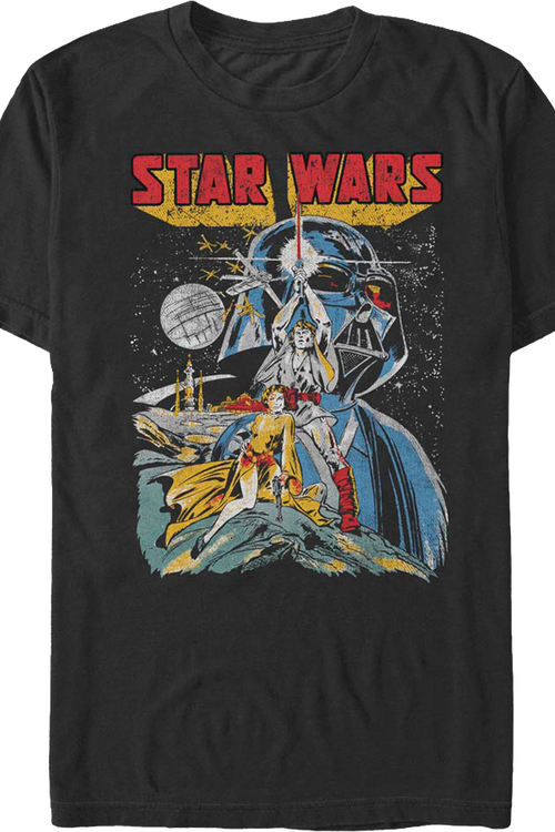 Distressed Episode IV Poster Star Wars T-Shirt - main product image