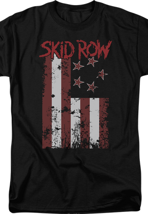 Distressed Flag Skid Row T-Shirt