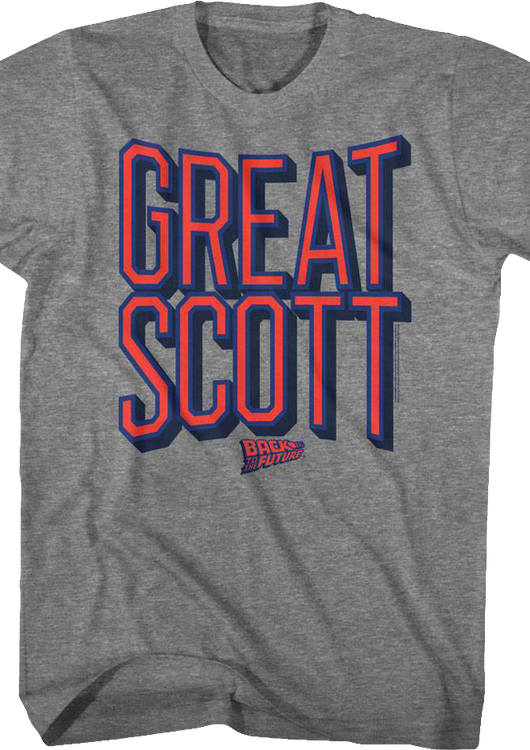 Distressed Great Scott Back To The Future T-Shirt - main product image