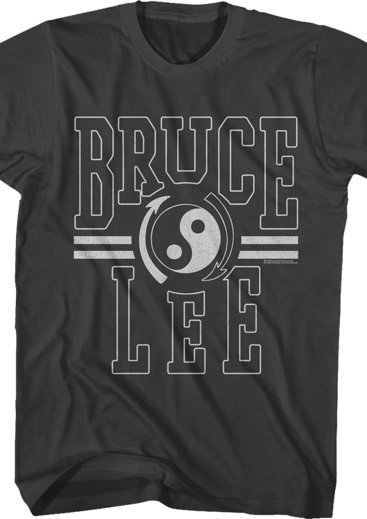 Distressed Gung Fu Institute Logo Bruce Lee T-Shirt - main product image