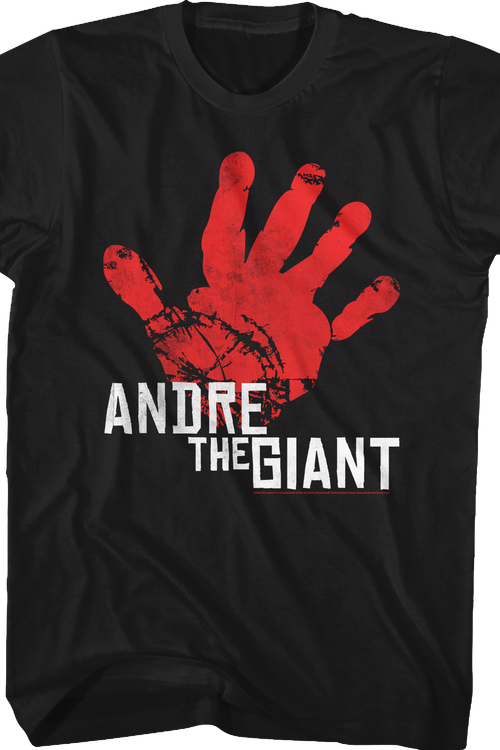Distressed Handprint Andre The Giant T-Shirtmain product image