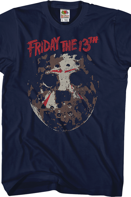 Distressed Hockey Mask Friday the 13th T-Shirtmain product image