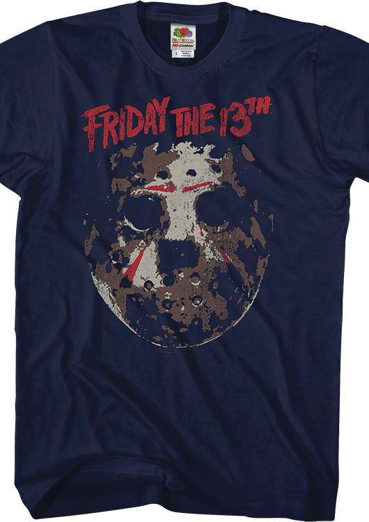Distressed Hockey Mask Friday the 13th T-Shirt - main product image