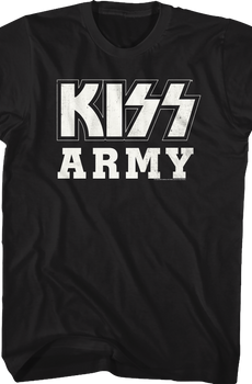 Distressed KISS Army Shirt