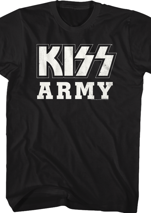 Distressed KISS Army Shirt - main product image
