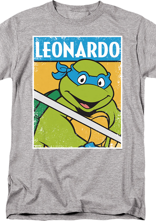 Distressed Leonardo Photo Teenage Mutant Ninja Turtles T-Shirt - main product image