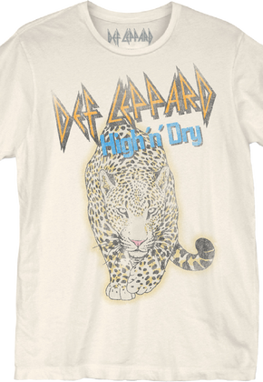 Distressed Leopard High 'n' Dry Def Leppard T-Shirt