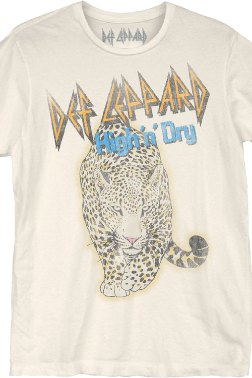 Distressed Leopard High 'n' Dry Def Leppard T-Shirtmain product image