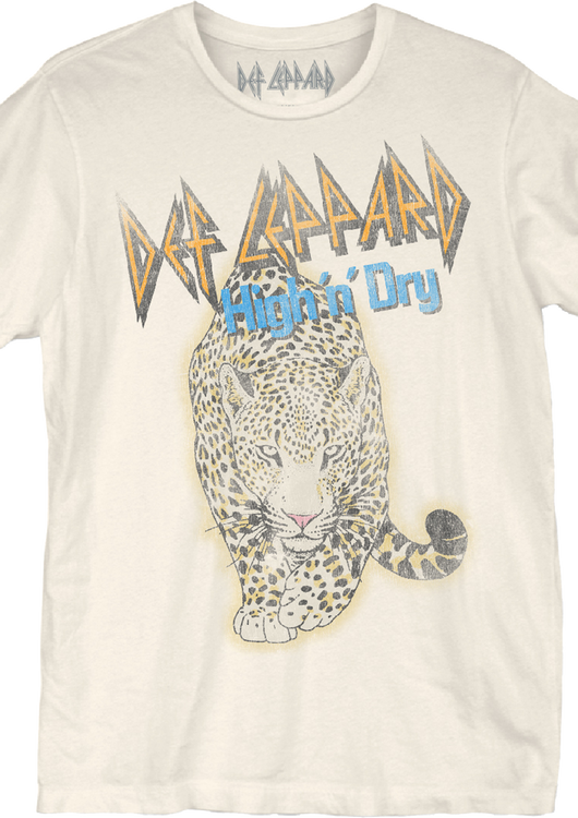 Distressed Leopard High 'n' Dry Def Leppard T-Shirt - main product image