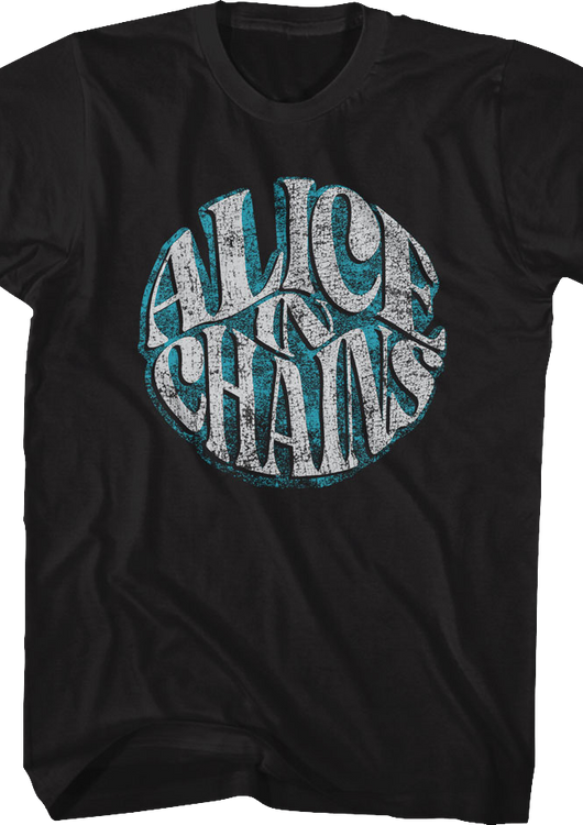 Distressed Logo Alice In Chains T-Shirt - main product image